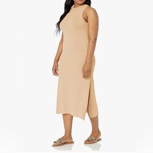 The Drop Gabriela Curds and Whey Sleeveless Beige Maxi Dress Size Large New